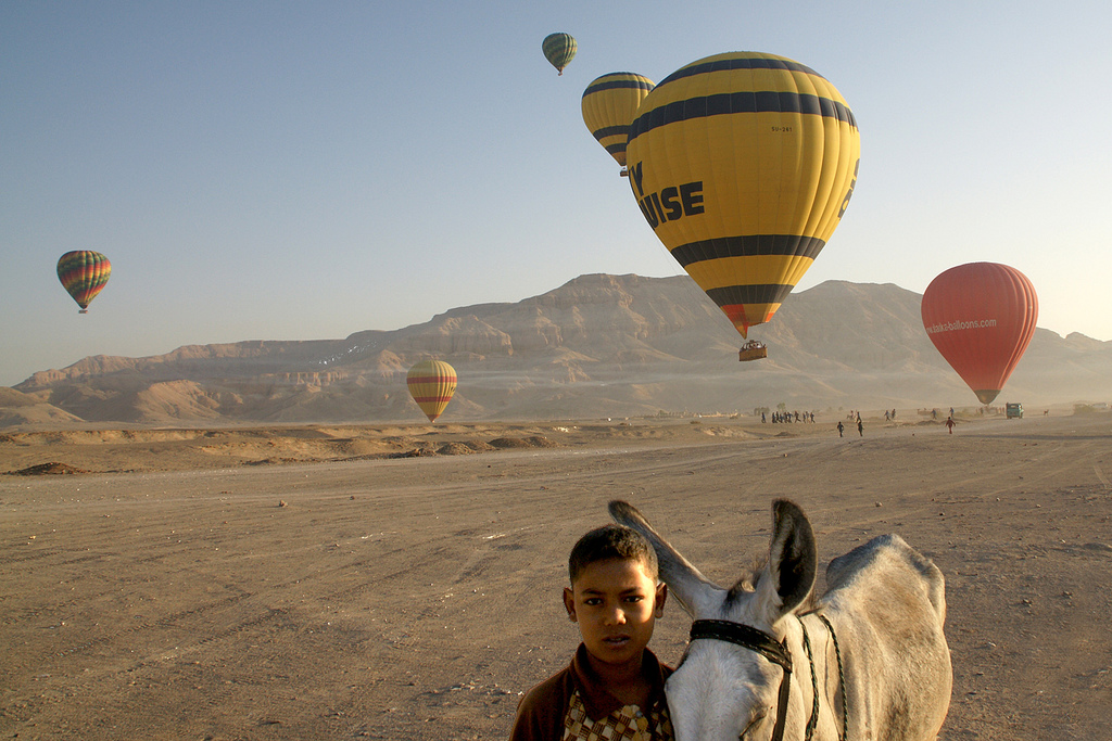 Ballonvaart in Luxor. Foto: Ernie Reyes