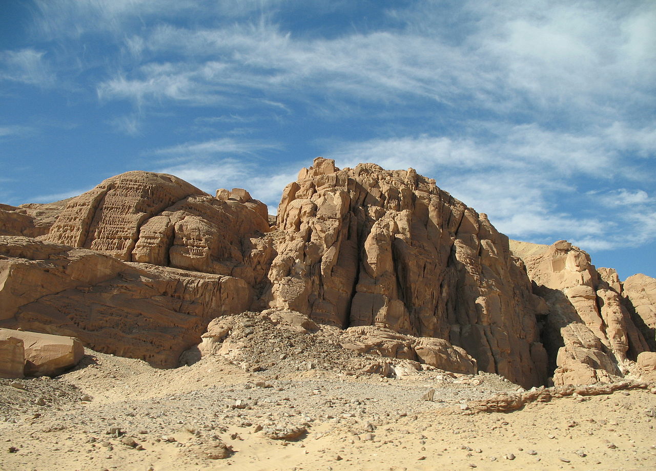 De Sinaïwoestijn in Egypte. Foto Marc Ryckaert