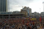 Het Taksimplein in Istanbul, afgelopen zondag. Foto Tan Tunali
