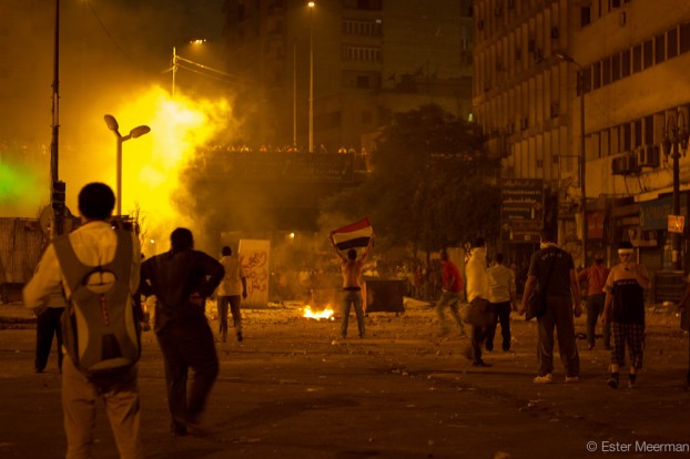 Onlusten in Caïro. Foto Ester Meerman