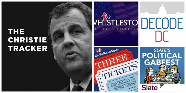 Verenigde Staten, podcasts, politiek, The Christie Tracker, Decode DC, Three Tickets, Gabfest, Whistle Stop, Slate, media, correspondent